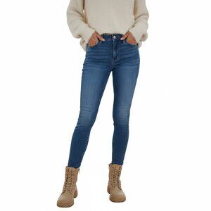 EVERLANE Mid-Rise Skinny Ankle Jeans – Size 28, Medium Wash, Stretch, EUC